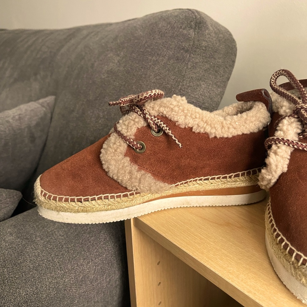 SeebyChloe shearling Glyn espadrilles - Picture 3 of 6